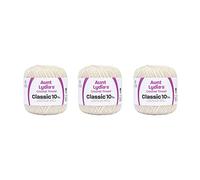 Aunt Lydia Classic Crochet - 3 Pack of 350y/320m - Antique White