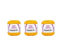 Aunt Lydia Classic Golden Rod Crochet - 3 Pack of 350y/320m - Cotton - Gauge 10 - Crochet