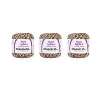 Aunt Lydia Classic Shaded Browns Crochet - 3 Pack of 300y/274m - Cotton - Gauge 10 - Crochet