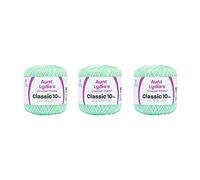 Aunt Lydia Classic Yarn, 3 Pack, Mint Green 3 Count