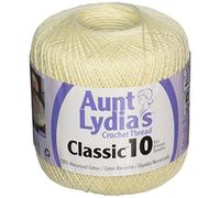 Aunt Lydia Crochet, Cotton Classic Size 10, Cream
