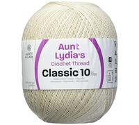 Aunt Lydia Crochet Cotton Jumbo Yarn, 1 Pack, Natural
