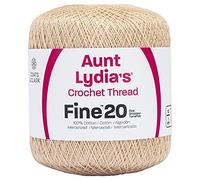 Aunt Lydia Extra Fine Crochet - 3 Pack of 400y/365m - Natural