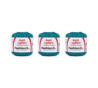 Aunt Lydia Fashion Yarn, 3 Pack, Warm Teal 3 Count