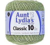 Coats Crochet Classic Crochet Thread, 10, Frosty Green, 1050 Foot