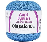 Aunt Lydia's Classic Crochet Thread Size 10-Medium Blue
