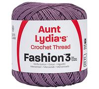 Aunt Lydia's Fashion Crochet Thread Size 3-Plum