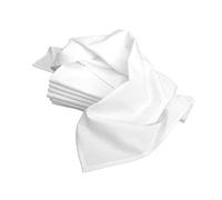 Aunt Martha's 18-Inch by 28-Inch Flour Sack Dish Towels, Premium 130 Thread Count, White, Set of 7