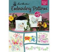 Aunt Martha's 402 Flowers and Butterflies Embroidery Transfer Pattern Book, Over 25 Iron On Patterns - Flowers & Butterflies