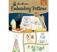Aunt Martha's 404 Farm Living Embroidery Transfer Pattern Book, Over 25 Iron On Patterns