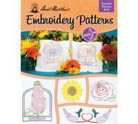 Aunt Martha's 410 Fanciful Flowers Embroidery Transfer Pattern Book Kit