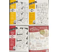Aunt Martha's and Stitcher's Revolution Christmas Embroidery Iron On Patterns Set 1
