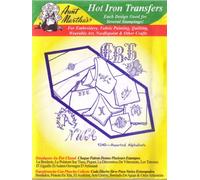 Aunt Martha's Assorted Alphabets Hot Iron Embroidery Transfer