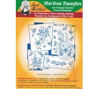 Aunt Martha's Flowers & Butterflies Hot Iron Embroidery Transfer