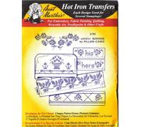 Aunt Martha's Lovely Borders for Pillow Cases Hot Iron Cross Stitch Embroidery Transfer