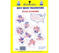 Aunt Martha's State Flowers Iron On Transfer Pattern Collection, All 50 States