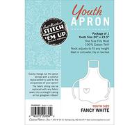 Aunt Martha's Stitch 'Em Up Retro Fancy Cut Apron 23.5 x 20-inch-Youth, Other, Multicoloured, 3.85 x 18.51 x 28.03 cm