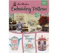 Aunt Martha's Tea Time Transfer Pattern Book with Over 25 Iron on Patterns