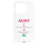 Aunt Noun Definition Graphic novelty Family mothers day Case for iPhone 15 Pro