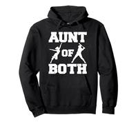Aunt Of Both Dance And Baseball Funny Dancer Batter Player Pullover Hoodie