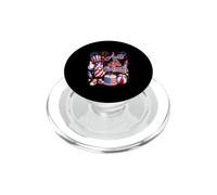 Aunt Of Little Cute Firecracker 4th July US Flag Fireworks PopSockets PopGrip for MagSafe