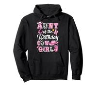 Aunt Of The Birthday Cow Girl Western Cowgirl 1St Birthday Pullover Hoodie