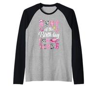 Aunt of The Birthday Cow Girl Western Cowgirl 1St Birthday Raglan Baseball Tee