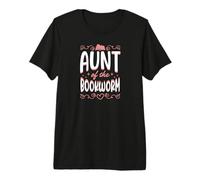 Aunt of The Bookworm Birthday Party Premium T-Shirt