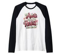 Aunt Says I'm Perfect Just Like Her Floral Niece Raglan Baseball Tee