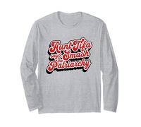 Aunt Tifa Says Smash The Patriarchy Feminist Protest Design Long Sleeve T-Shirt