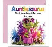 Auntie Birthday Card, Roarsome Auntiesaurus