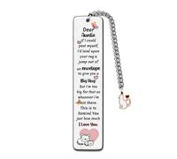 Auntie Bookmarks Christmas Gift Bookmark Aunt Birthday Present I Love You Happy Retirement Appreciate Love Quotes Engraved Thanksgiving Keepsakes Best Aunt Mothers Day Gifts Ideas from Niece Nephew