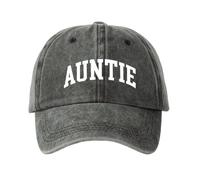 Auntie Cap Sun Hat Casual Adjustable Baseball Cap Gift for Auntie Outdoor Summer Hat Thoughtful Gift for A Special Auntie Birthday Gift Thank You Aunt from Neice Nephew Grey