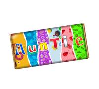 Auntie Chocolate Bar Wrapper Novelty Funny Gift on Birthday Christmas Valentines CH-9071 (without chocolate bar (wrapper only))