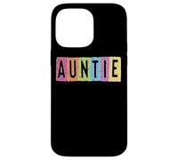 Auntie Colorful Fun Checkered Letters Design Case for iPhone 14 Pro Max