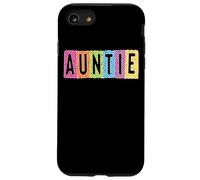 Auntie Colorful Fun Checkered Letters Design Case for iPhone SE (2020) / 7/8