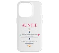 Auntie Definition Aesthetic Floral aunt Case for iPhone 14 Pro