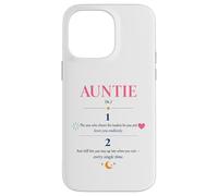 Auntie Definition Aesthetic Floral aunt Case for iPhone 14 Pro Max