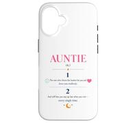Auntie Definition Aesthetic Floral aunt Case for iPhone 16
