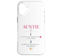 Auntie Definition Aesthetic Floral aunt Case for iPhone 16 Plus
