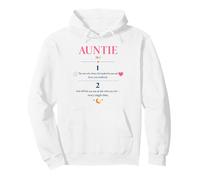 Auntie Definition Aesthetic Floral aunt Pullover Hoodie