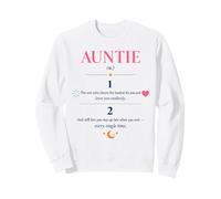 Auntie Definition Aesthetic Floral aunt Sweatshirt