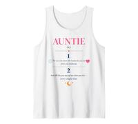 Auntie Definition Aesthetic Floral Aunt Tank Top