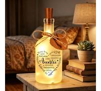 Auntie Gifts, Auntie Birthday Gift,LED Bottle Decorative Light, Bottle Light Gift, Gifts for Aunty,Best Aunty Birthday Present from Niece Nephew,Presents for Aunt on Mothers Day Thanksgiving Christmas