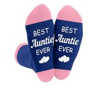 Auntie Gifts,Auntie Christmas Birthday Great Personalised Aunty Christmas Mother's Mothers Day Valentines Valentine's Day Gifts for Aunties Socks from Nephew Niece,Gift for Aunt Presents for Aunties