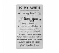 Auntie Gifts for Women, I Love My Auntie, Best Auntie Gifts from Nephew Niece, Aunt Birthday Card