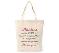 Auntie Gifts from Nephew,Special Aunty Birthday Gifts for Auntie Presents Best Aunties Christmas Mothers Day Aunt Presents Ideas for Women Aunt Tote Bag Shopping Bag Aunts Gift from Niece Nephew
