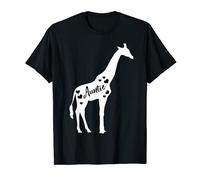 Auntie Giraffe Aunt Uncle Day Safari Zoo Lover Faunty Aunty T-Shirt