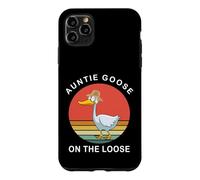 Auntie Goose is On The Loose Funny Summer Aunt Silly Goose Case for iPhone 11 Pro Max