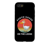 Auntie Goose is On The Loose Funny Summer Aunt Silly Goose Case for iPhone SE (2020) / 7/8